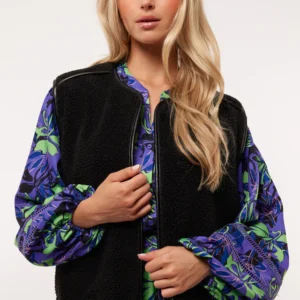 Seny gilet zwart - Fluresk